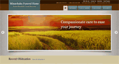 Desktop Screenshot of minnehahafuneralhome.com